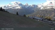 Archived webcam image showing Sextner Dolomites Skiing Mountain Helm on 18 May 2026 at 07:51