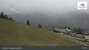 Archived webcam image showing Sextner Dolomites Skiing Mountain Helm on 18 May 2026 at 19:51