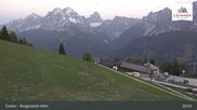 Archived webcam image showing Sextner Dolomites Skiing Mountain Helm on 25 May 2026 at 21:59