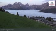 Archived webcam image showing Sextner Dolomites Skiing Mountain Helm on 8 Jun 2026 at 05:10