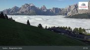 Archived webcam image showing Sextner Dolomites Skiing Mountain Helm on 8 Jun 2026 at 07:10