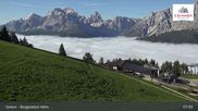 Archived webcam image showing Sextner Dolomites Skiing Mountain Helm on 8 Jun 2026 at 08:10
