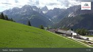 Archived webcam image showing Sextner Dolomites Skiing Mountain Helm on 8 Jun 2026 at 11:10