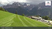 Archived webcam image showing Sextner Dolomites Skiing Mountain Helm on 8 Jun 2026 at 17:10