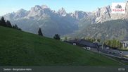 Archived webcam image showing Sextner Dolomites Skiing Mountain Helm on 24 Jun 2026 at 07:50