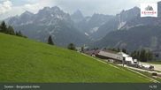 Archived webcam image showing Sextner Dolomites Skiing Mountain Helm on 24 Jun 2026 at 15:50