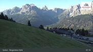 Archived webcam image showing Sextner Dolomites Skiing Mountain Helm on 28 Jul 2026 at 07:41