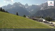 Archived webcam image showing Sextner Dolomites Skiing Mountain Helm on 30 Jul 2026 at 11:54