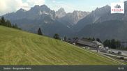 Archived webcam image showing Sextner Dolomites Skiing Mountain Helm on 30 Jul 2026 at 19:54