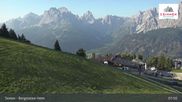Archived webcam image showing Sextner Dolomites Skiing Mountain Helm on 4 Aug 2026 at 08:04
