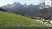Archived webcam image showing Sextner Dolomites Skiing Mountain Helm on 11 Aug 2026 at 09:40
