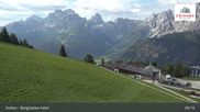 Archived webcam image showing Sextner Dolomites Skiing Mountain Helm on 18 Aug 2026 at 09:41