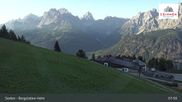 Archived webcam image showing Sextner Dolomites Skiing Mountain Helm on 8 Sep 2026 at 08:11
