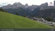 Archived webcam image showing Sextner Dolomites Skiing Mountain Helm on 15 Sep 2026 at 05:47