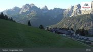 Archived webcam image showing Sextner Dolomites Skiing Mountain Helm on 15 Sep 2026 at 08:47
