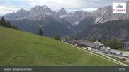 Archived webcam image showing Sextner Dolomites Skiing Mountain Helm on 6 Oct 2026 at 08:43