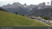 Archived webcam image showing Sextner Dolomites Skiing Mountain Helm on 6 Oct 2026 at 09:43