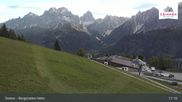 Archived webcam image showing Sextner Dolomites Skiing Mountain Helm on 13 Oct 2026 at 17:20