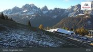 Archiviertes Webcam Bild: 3 Zinnen Dolomiten: Sexten Bergstation Helm am 27.10.2026 um 08:50 Uhr