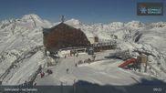 Archived webcam image showing Schnalstal: Top Station Gletscherbahn on 26 Feb 2026 at 09:14