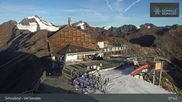 Archived webcam image showing Schnalstal: Top Station Gletscherbahn on 19 Sep 2026 at 08:15