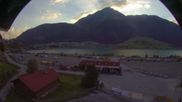 Archived webcam image showing Schoeneben: Base station at lake Reschensee on 23 Jun 2026 at 06:46