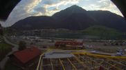 Archived webcam image showing Schoeneben: Base station at lake Reschensee on 3 Aug 2026 at 06:50