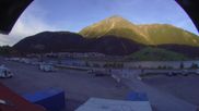 Archived webcam image showing Schoeneben: Base station at lake Reschensee on 19 Sep 2026 at 18:36