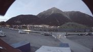 Archived webcam image showing Schoeneben: Base station at lake Reschensee on 19 Sep 2026 at 20:36