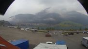 Archived webcam image showing Schoeneben: Base station at lake Reschensee on 2 Oct 2026 at 08:33