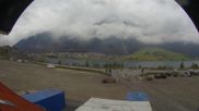 Archived webcam image showing Schoeneben: Base station at lake Reschensee on 2 Oct 2026 at 10:33
