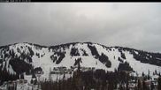 Archived webcam image showing Silver Queen Slope and chair lift on 27 Feb 2026 at 22:01