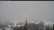 Archived webcam image showing Silver Queen Slope and chair lift on 13 Mar 2026 at 18:00