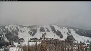 Archived webcam image showing Silver Queen Slope and chair lift on 13 Mar 2026 at 22:00