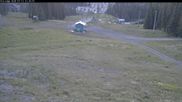 Archived webcam image showing Silver Queen Slope and chair lift on 14 Jul 2026 at 06:39