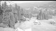 Archived webcam image showing Silver Queen Slope and chair lift on 10 Aug 2026 at 18:25