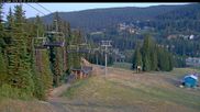Archived webcam image showing Silver Queen Slope and chair lift on 20 Aug 2026 at 16:23