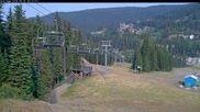 Archived webcam image showing Silver Queen Slope and chair lift on 20 Aug 2026 at 18:23