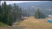 Archived webcam image showing Silver Queen Slope and chair lift on 20 Aug 2026 at 22:23