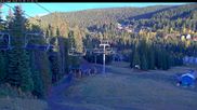 Archived webcam image showing Silver Queen Slope and chair lift on 6 Oct 2026 at 16:31