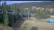 Archived webcam image showing Silver Queen Slope and chair lift on 6 Oct 2026 at 18:31