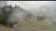 Archived webcam image showing Silver Queen Slope and chair lift on 9 Oct 2026 at 20:02