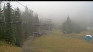 Archived webcam image showing Silver Queen Slope and chair lift on 10 Oct 2026 at 00:02
