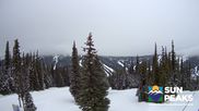Archived webcam image showing Sun Peaks - View Mt. Tod on 7 Mar 2026 at 18:35