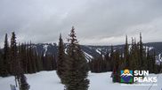 Archived webcam image showing Sun Peaks - View Mt. Tod on 8 Mar 2026 at 02:35