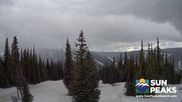 Archived webcam image showing Sun Peaks - View Mt. Tod on 12 Apr 2026 at 22:08