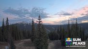 Archived webcam image showing Sun Peaks - View Mt. Tod on 18 May 2026 at 14:25