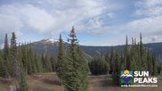 Archived webcam image showing Sun Peaks - View Mt. Tod on 18 May 2026 at 18:25
