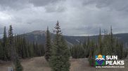 Archived webcam image showing Sun Peaks - View Mt. Tod on 19 May 2026 at 02:25