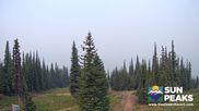 Archived webcam image showing Sun Peaks - View Mt. Tod on 7 Aug 2026 at 22:05